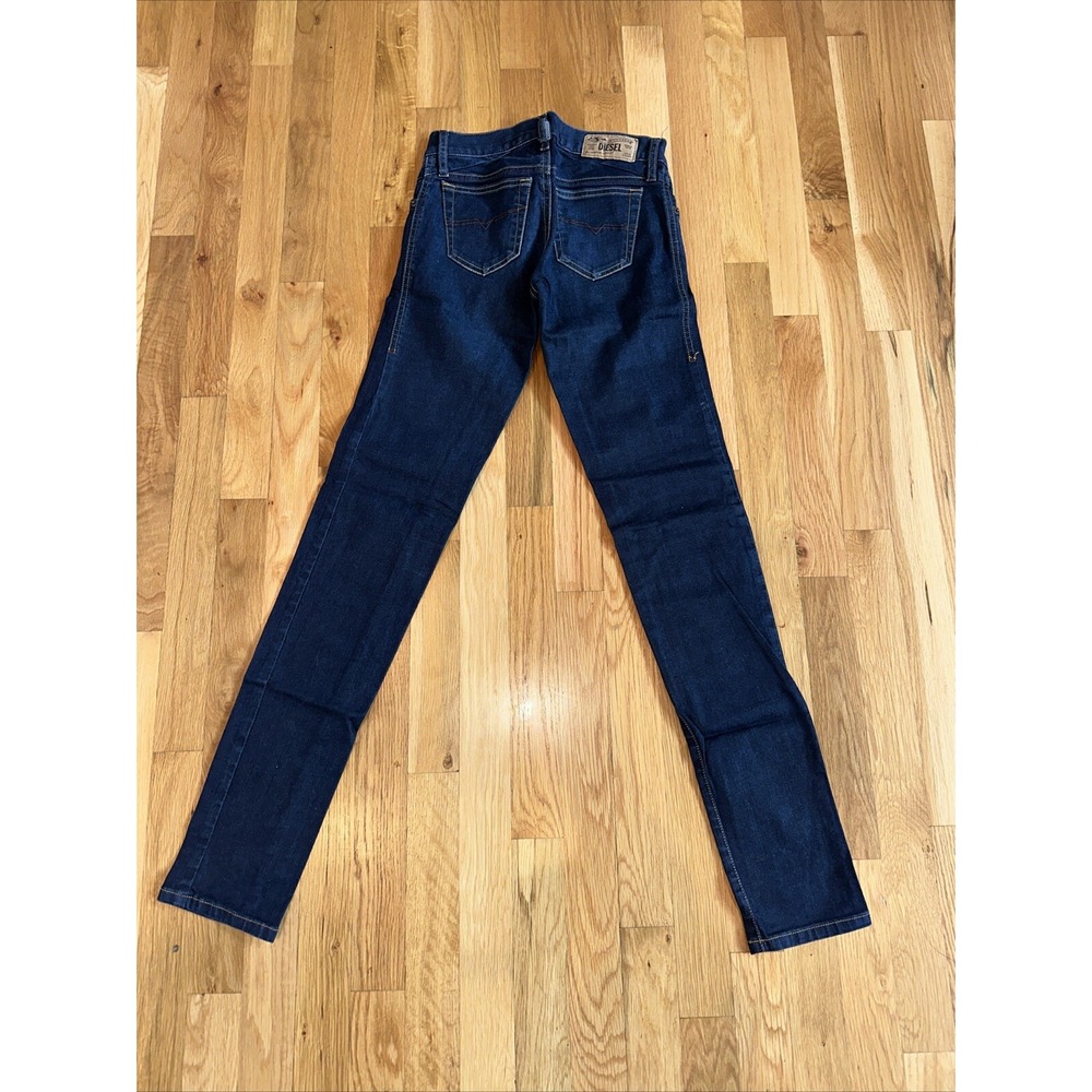 Diesel Industry Getlegg Woman 24X32 Blue Denim Jeans Stretch Slim Tapered. - Picture 3 of 4